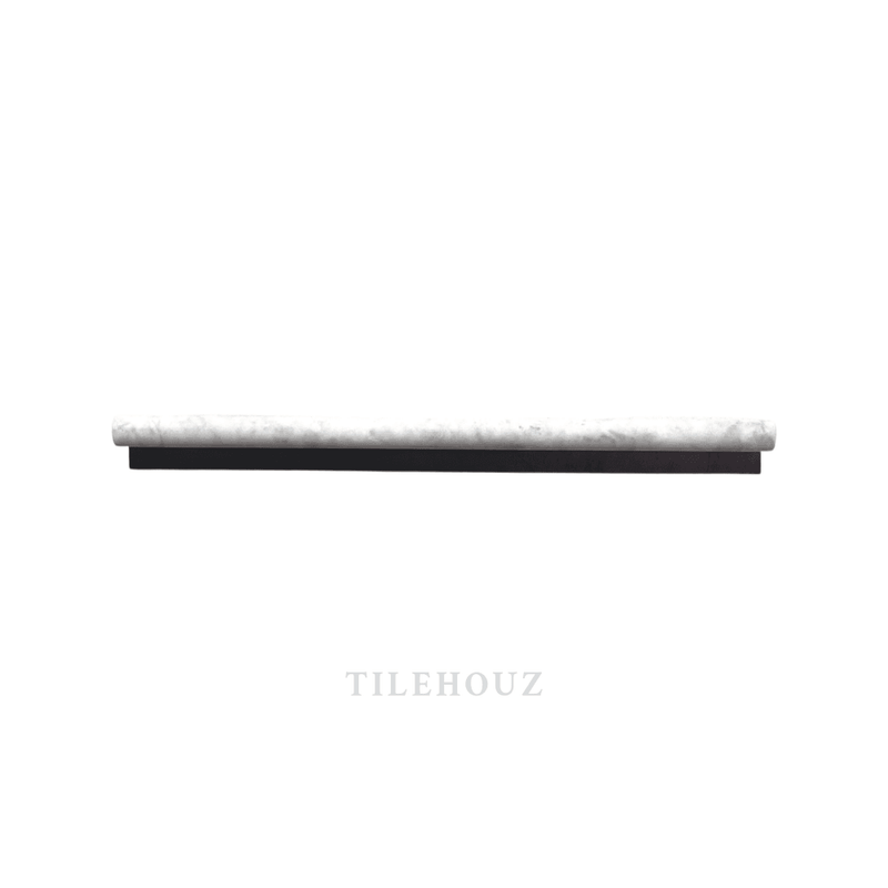 Bianco Grigio Dolomite Leathered 1/2X12 Pencil Liner