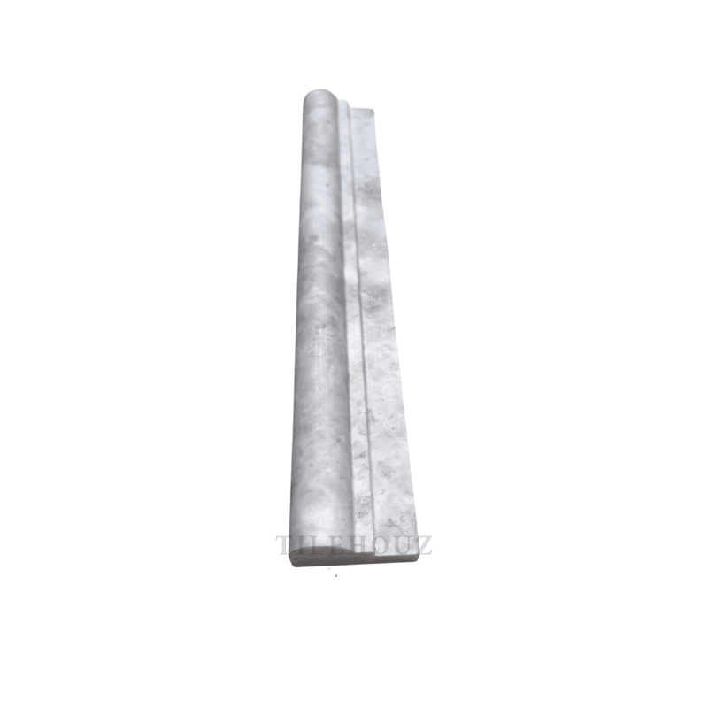 Bianco Grigio Dolomite Leathered 2X12 Og-1 Single Step Chair Rail