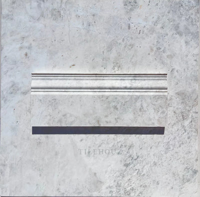 Bianco Gris Dolomite Leathered 4 3/4X12 Baseboard Trim Marble