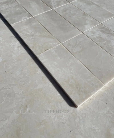 Botticino Beige Marble 3X6 Subway Tile Polished&Honed