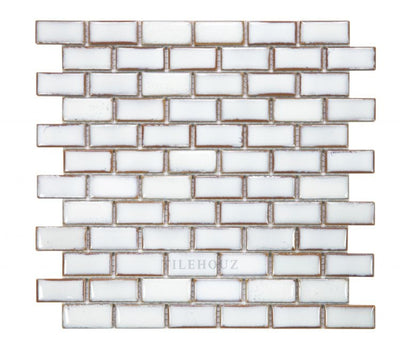 Brick Fancy White 11.75 X Handmade Porcelain