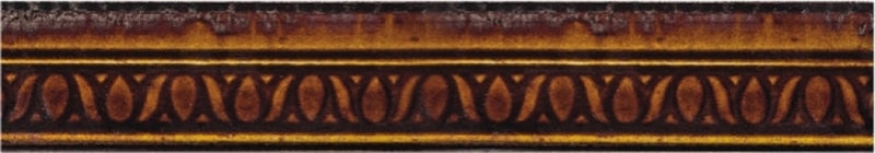 Calabash Red Trim 2 X 12 Handmade Porcelain