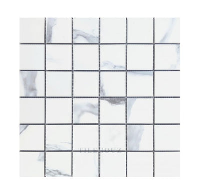 Calacatta Blue Matte 2 X Mosaic 12 Porcelain Tiles