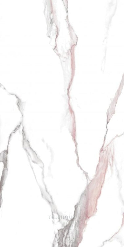 Calacatta Fantasy Pink Polished 24 X 48 Porcelain Tile Tiles