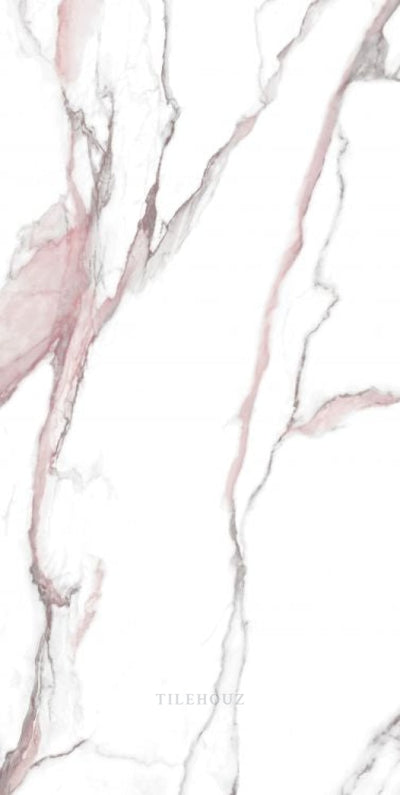 Calacatta Fantasy Pink Polished 24 X 48 Porcelain Tile Tiles