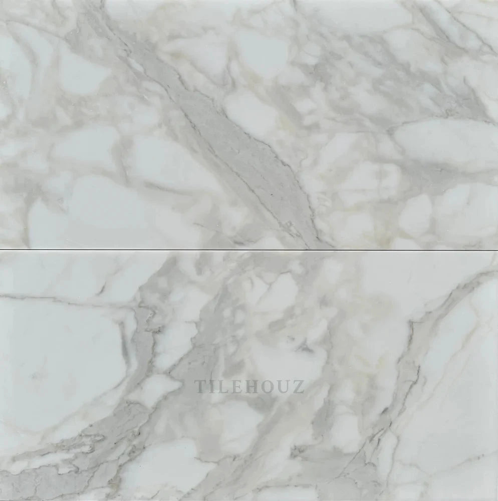 Calacatta Gold marble tile 18x36, polished &amp; honed, 2 pcs Tilehouz