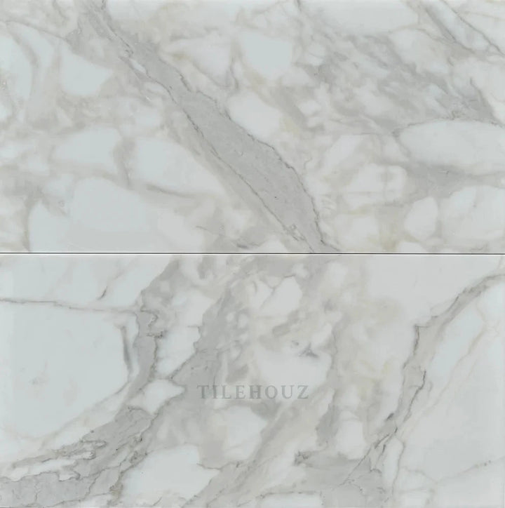 Calacatta Gold marble tile 18x36, polished &amp; honed, 2 pcs Tilehouz