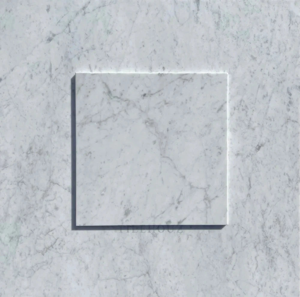 Carrara White Marble 12x12 tile, polished and honed, Tilehouz wall & ceiling tile