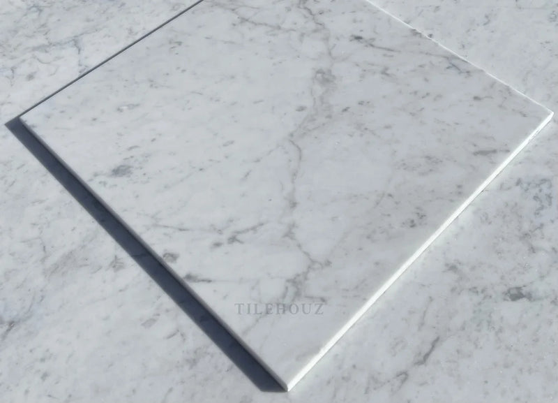 Carrara White Marble 12X12 Tile Polished&Honed