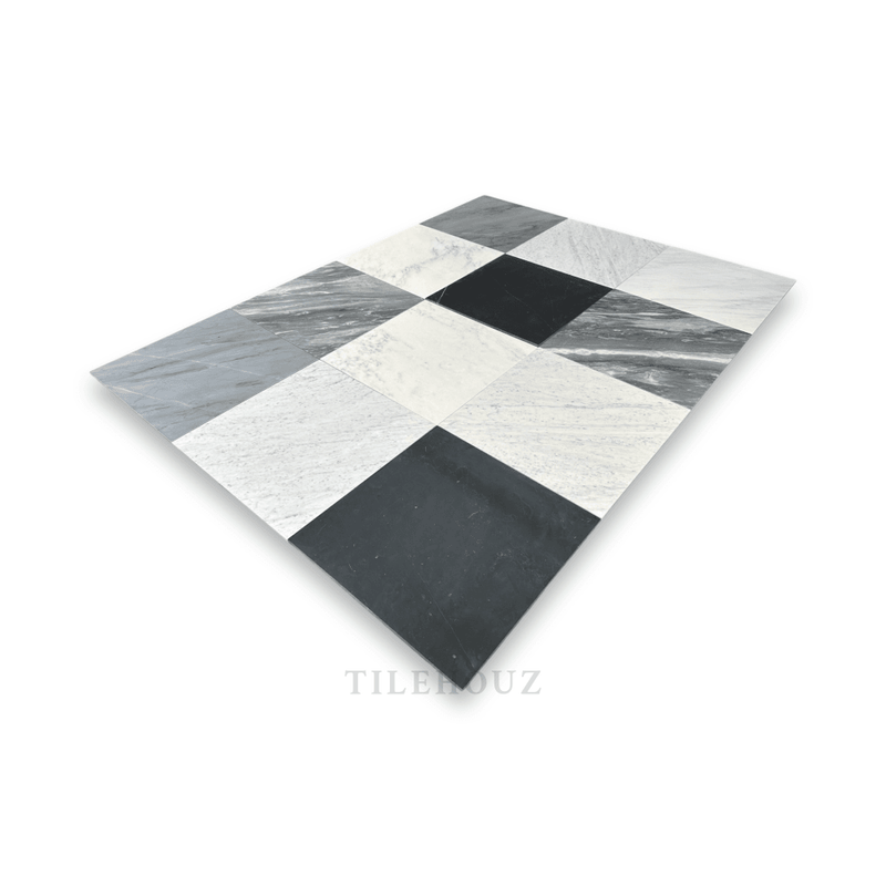Carrara White Marble 12X12 Tile Polished&Honed