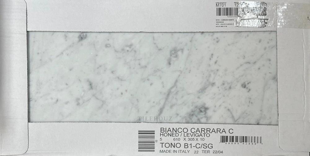 Carrara White Marble 12x24 wall tile, polished &amp; honed, Tilehouz