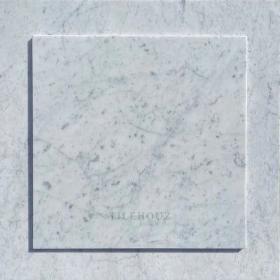 Carrara White Marble 18X18 Tile Polished&Honed