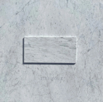 Carrara White Marble 6X12 Tile Polished&Honed