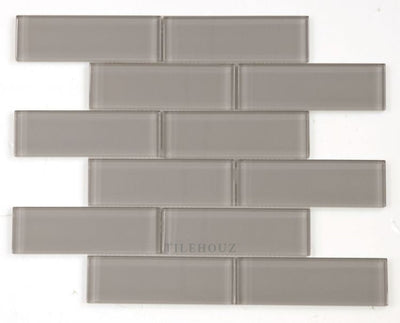 Casale Grey Shining 11.75 X Glass Mosaic Tile