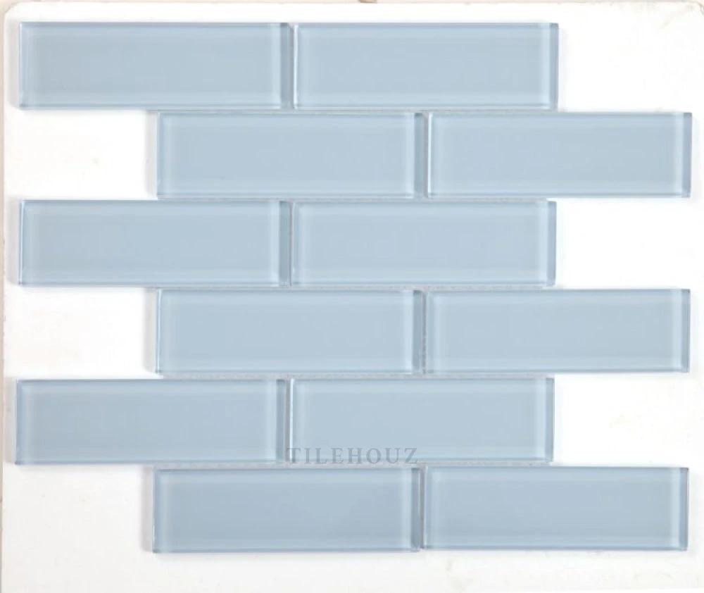 Casale Lucy Blue glass mosaic tile by Tilehouz, 11.75 x 11.75 in, wall & ceiling tile