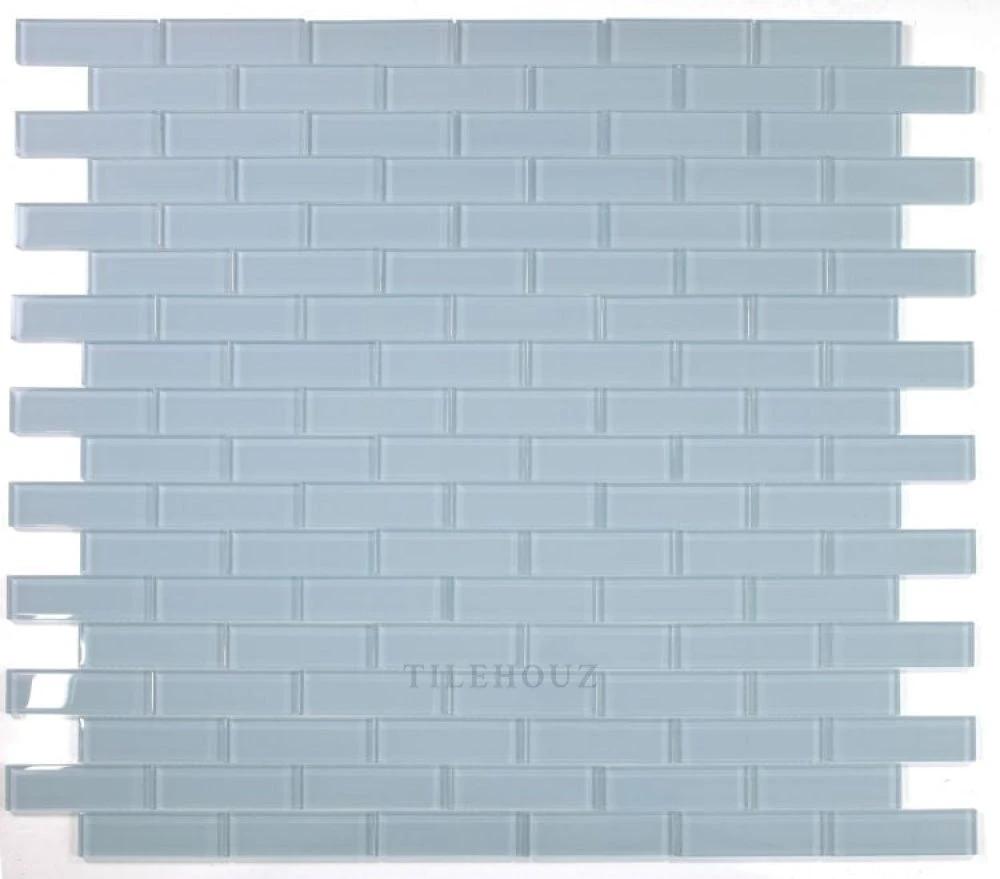 Casale Lucy blue glass mosaic tile sheet, 11.75 x 11.75, by Tilehouz