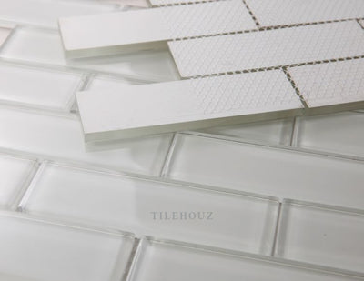 Casale White Shining 11.75 X Glass Mosaic Tile