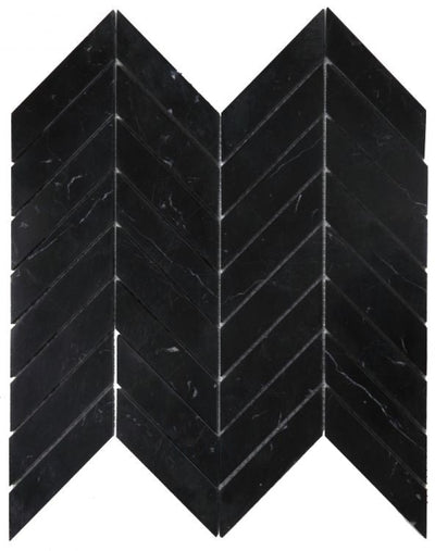 Chevron Marquina 10.75 X 11 Marble