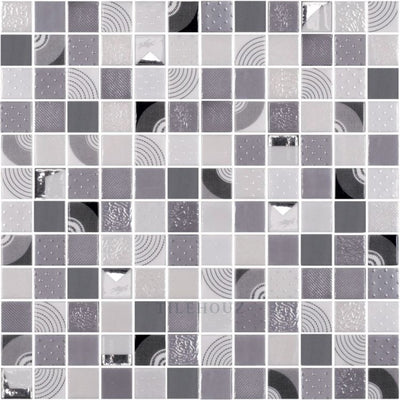 Chroma Shasta Malla 12.25 X Glass Mosaic Tile