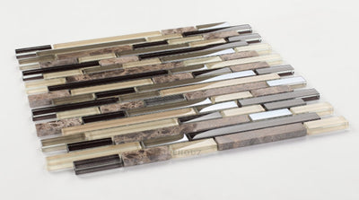 City 11.75 X 12 Glass Mosaic Tile