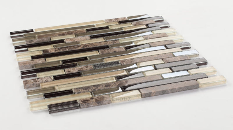 City 11.75 X 12 Glass Mosaic Tile