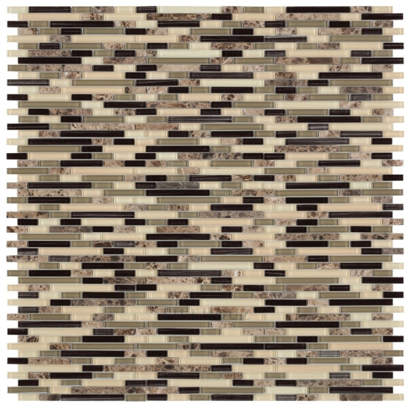 City 11.75 X 12 Glass Mosaic Tile