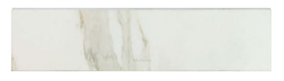 Classici Calacatta Gold Glossy Bullnose 3 X 12 Porcelain Tiles