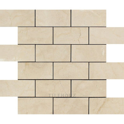 Crema Marfil 2 X 4 Marble Brick Mosaic Tile Polished&honed Tiles