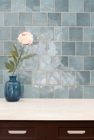 RENZO DENIM TILE 5X5 GLOSSY CERAMIC TILE