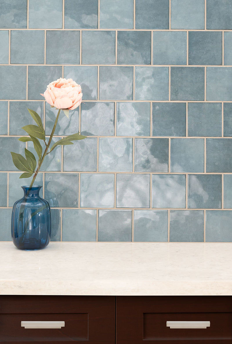 RENZO DENIM TILE 5X5 GLOSSY CERAMIC TILE