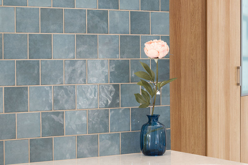 RENZO DENIM TILE 5X5 GLOSSY CERAMIC TILE