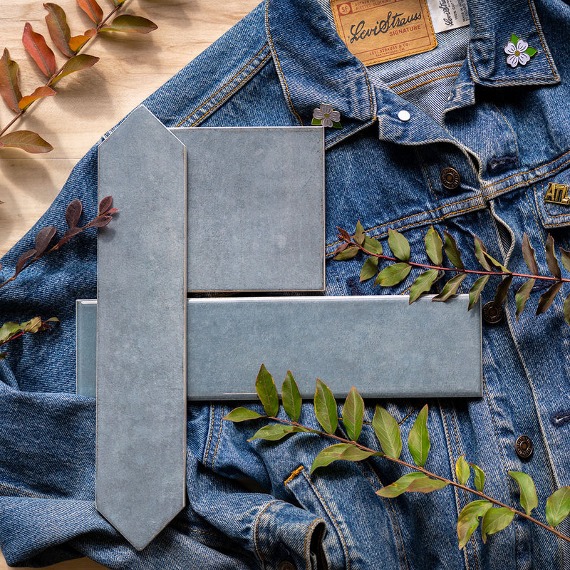 RENZO DENIM CERAMIC TILE 3X12