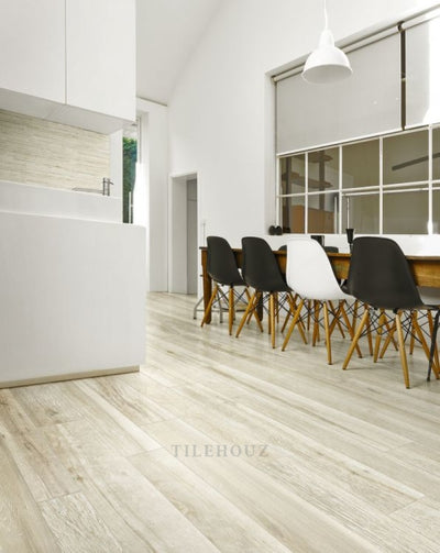 Details Wood White 8 X 48 Porcelain Tiles