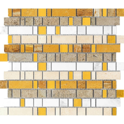 Dubai 11.5 X 10.5 Glass Mosaic Tile