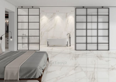Ec Calacatta Gold Polished 24 X Porcelain Tiles