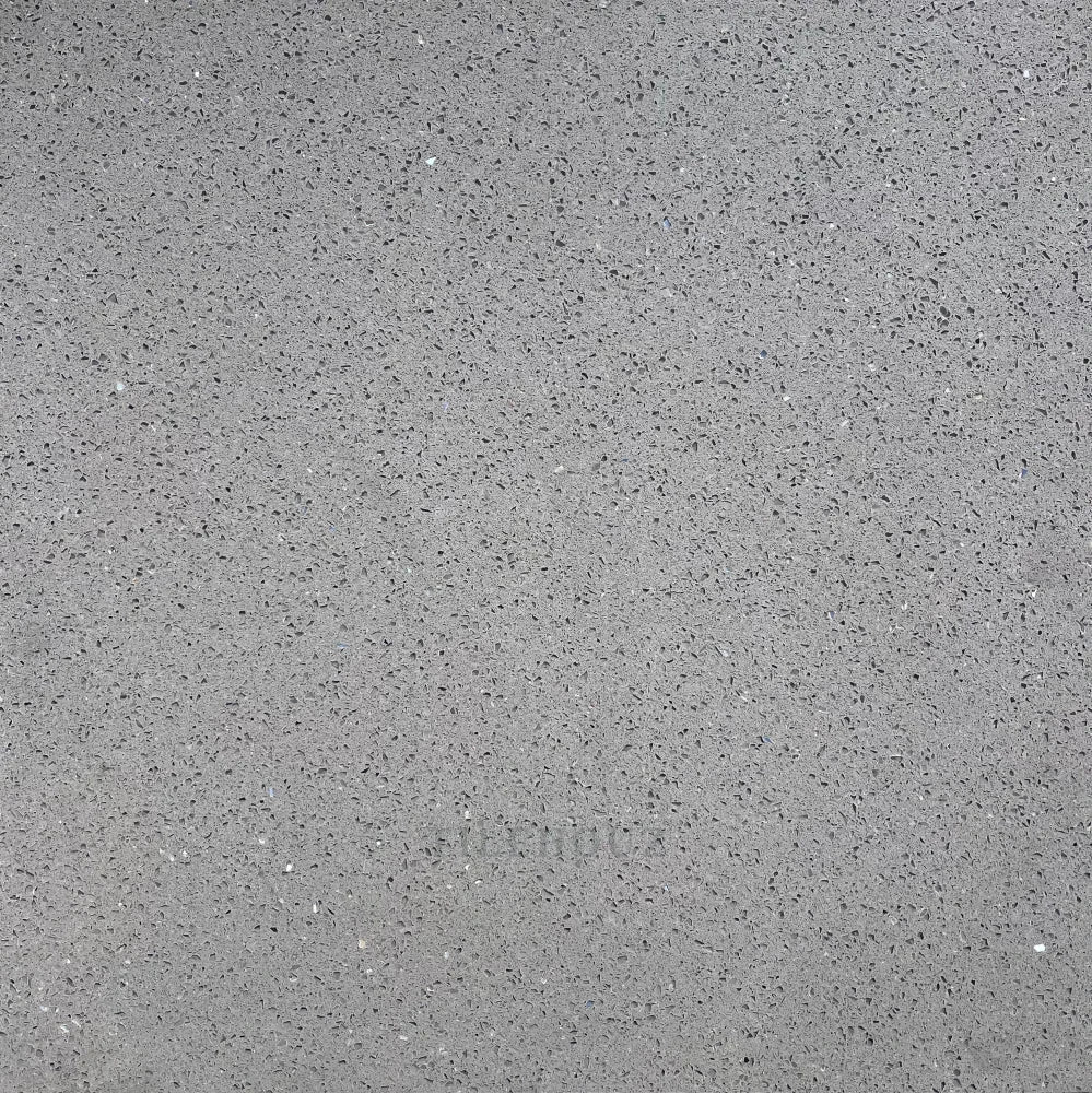 Elvas 24x24 quartz tile, polished gray speckled surface