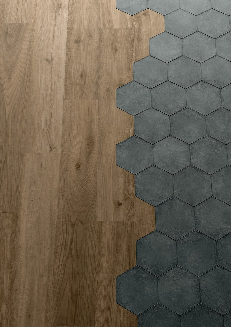 TERRACRETA DIPINTO MARNA HEXAGON PORCELAIN TILE 8.5X10