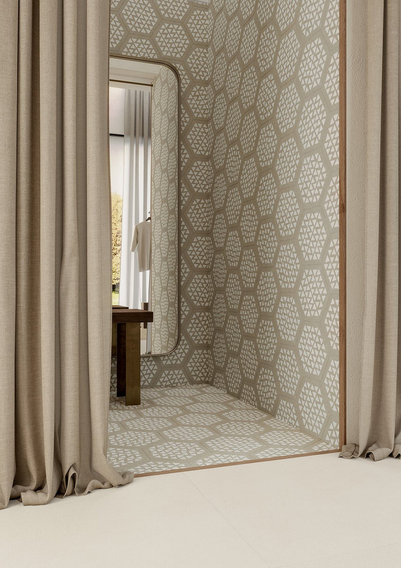 TERRACRETA DIPINTO MARNA HEXAGON PORCELAIN TILE 8.5X10