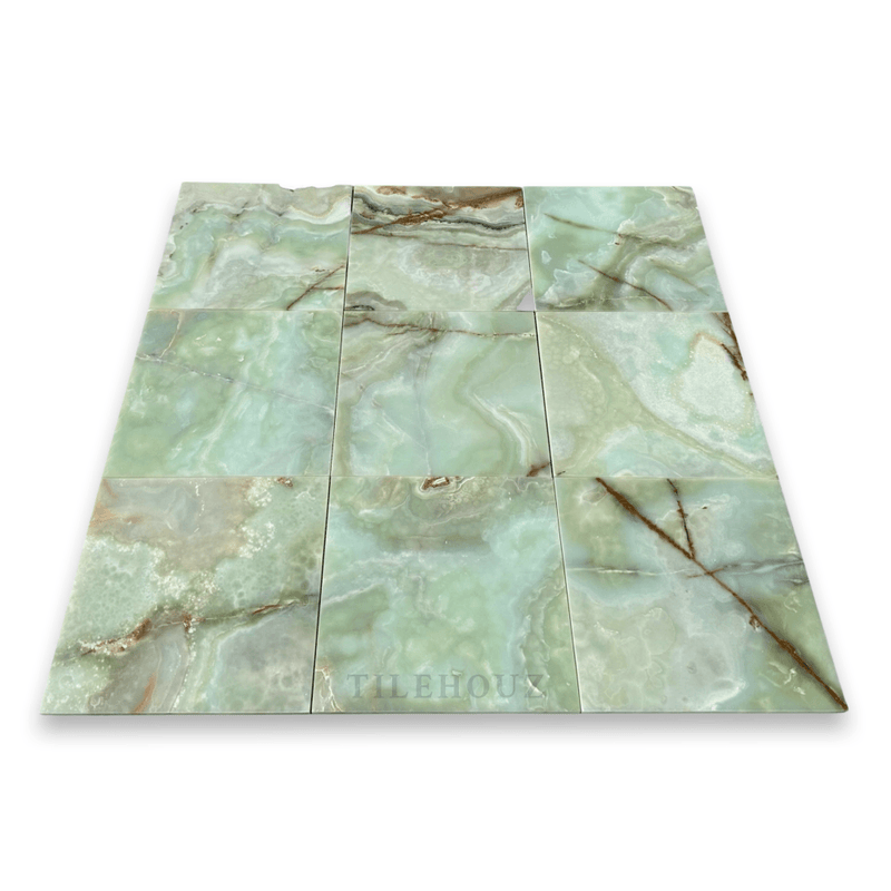 Green Onyx 12X12 Tile Polished