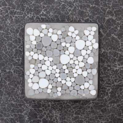 Growing Dusk Pebble 11.5 X Porcelain Mosaic Tile Handmade