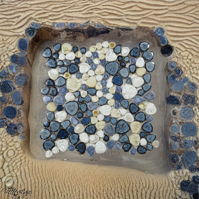 Growing Ocean Pebble 11.50 X Porcelain Mosaic Tile Handmade