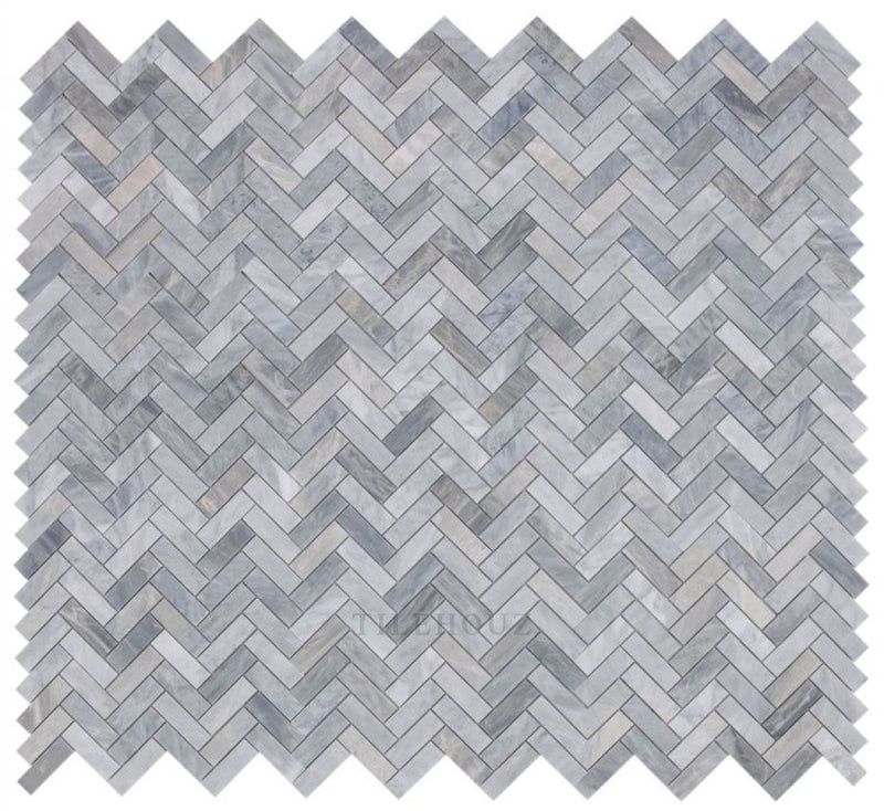 Herringbone Italian Grey 11 X 12.5 Marble