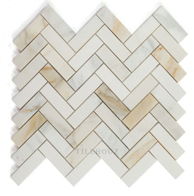 Herringbone Sunrise Honed 11 X 12.5 Marble