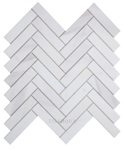 Herringbone White 11.25 X Marble