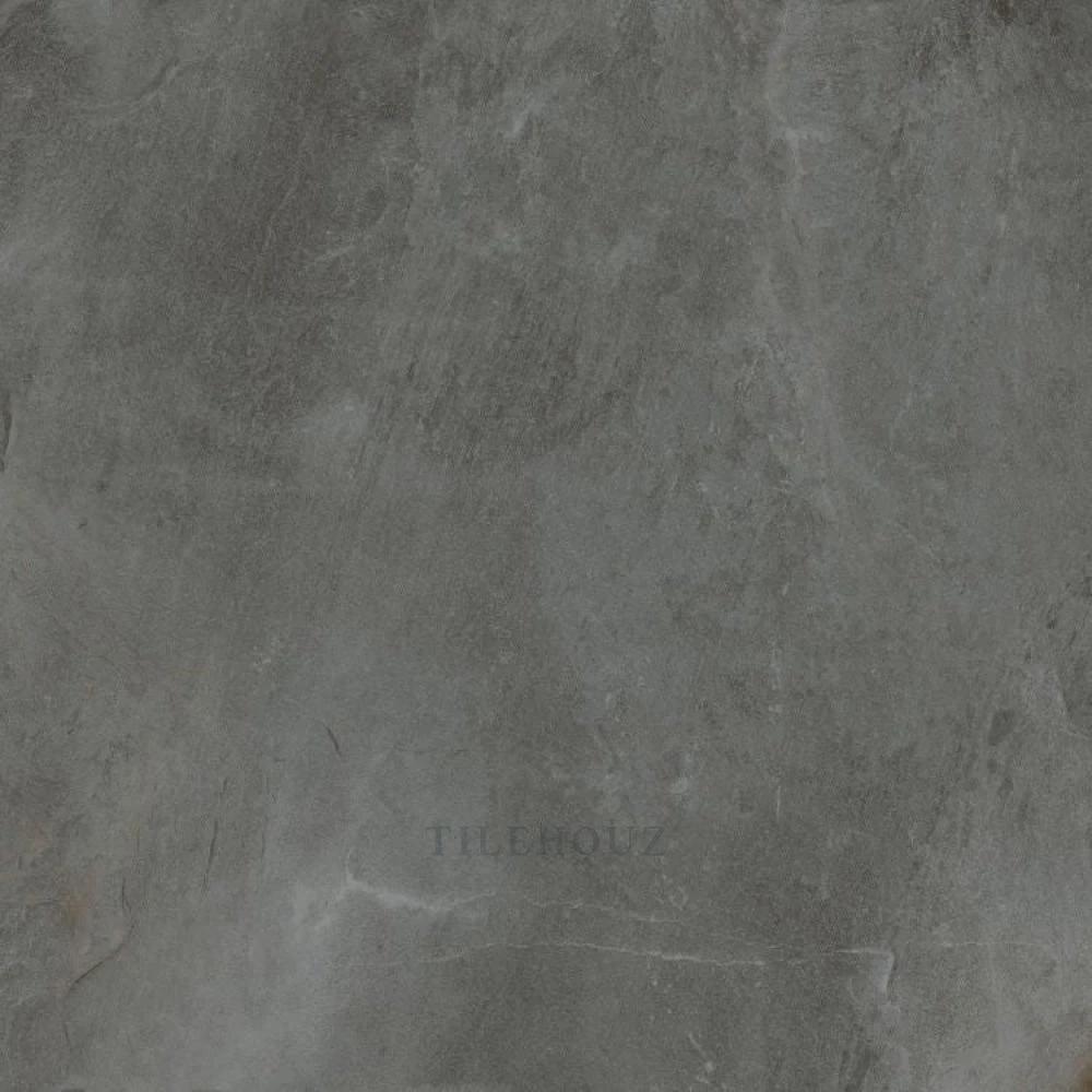 Tilehouz HGO208 Nero 2cm porcelain paver 24x24, dark gray textured surface.