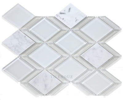 Howlite 10 X 13.25 Glass Mosaic Tile