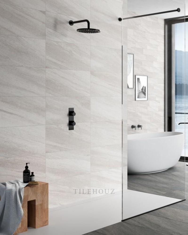 HQT Quartzite 10 - Bianco 24 x 48 Porcelain Tile – Tilehouz