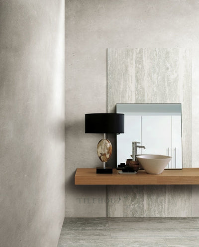 I-Travertini White Matte 24 X 48 Porcelain Tiles