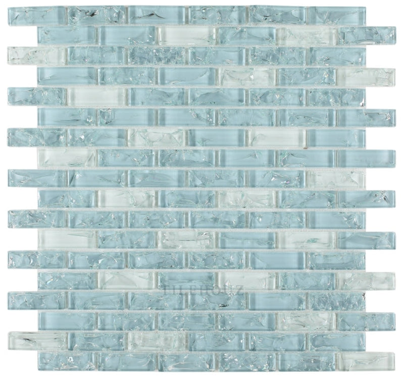 Icy Ocean Stack 11.75 X 12 Glass Mosaic Tile