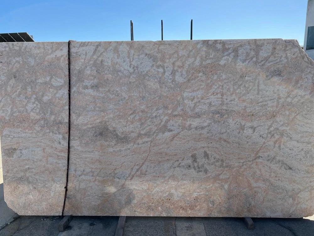 Granite Shivakasi leather slab 128 x 72; beige-tan countertop granite